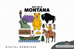 Meet me in montana sublimation png design Product Image 1