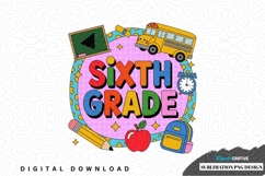Sixth grade sublimation png design Product Image 1