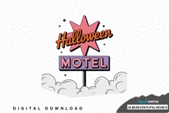 Halloween motel sublimation png design Product Image 1