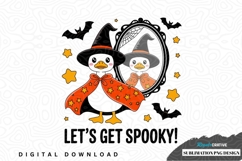 Halloween penguin sublimation png design Product Image 1