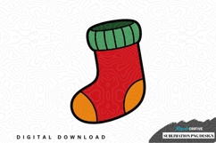 Christmas stocking sublimation png design Product Image 1