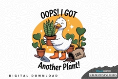 Funny duck gardening sublimation png design Product Image 1