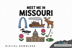 Meet me in missouri sublimation png design Product Image 1