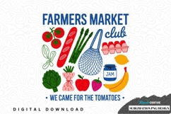 Farmers market club sublimation png design Product Image 1