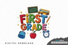 First grade sublimation png design Product Image 1