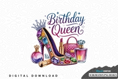 Birthday queen sublimation png design Product Image 1