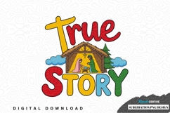 True story nativity sublimation png design Product Image 1