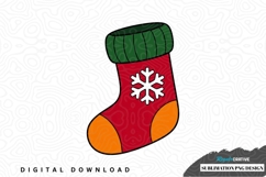 Christmas stocking sublimation png design Product Image 1