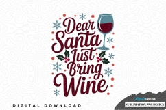 Funny christmas wine glass design Product Image 1