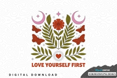 Love yourself first sublimation png design Product Image 1