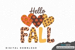 Hello fall sublimation png design Product Image 1