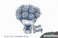 Dear daisy sublimation png design Product Image 1