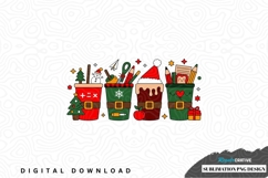 Christmas themed coffee cup sublimation png design Product Image 1