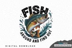 Fishing sublimation png design Product Image 1