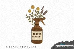 Anxiety repellent sublimation png design Product Image 1