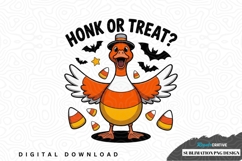 Halloween honk or treat duck sublimation png design Product Image 1