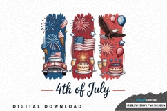 4th of july celebration sublimation png design Product Image 1