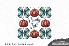 Howdy fall sublimation png design Product Image 1
