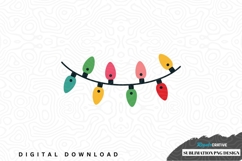 Christmas lights sublimation png design Product Image 1
