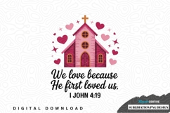 Church love sublimation png design Product Image 1