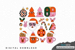 Vibrant christmas sublimation png design Product Image 1