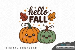 Hello fall sublimation png design Product Image 1