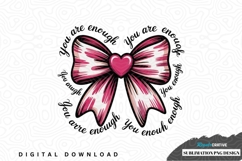 Inspirational bow sublimation png design Product Image 1