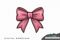 Pink sublimation bow design Product Image 1