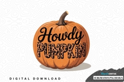 Howdy pumpkin sublimation png design Product Image 1