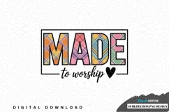 Made to worship sublimation png design Product Image 1