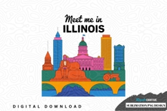 Meet me in illinois sublimation png design Product Image 1
