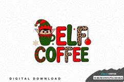 Elf coffee sublimation png design Product Image 1