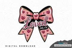 Loved bow sublimation png design Product Image 1