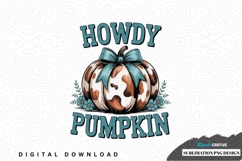 Howdy pumpkin sublimation png design Product Image 1