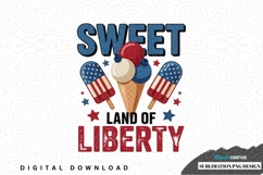 Sweet land of liberty ice cream design Product Image 1