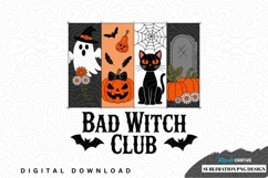Bad witch club halloween sublimation png design Product Image 1