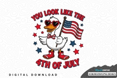 4th of july duck sublimation png design Product Image 1