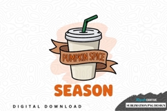 Pumpkin spice season sublimation png design Product Image 1