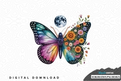 Whimsical butterfly girl sublimation png design Product Image 1