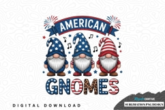 American gnomes sublimation png design Product Image 1