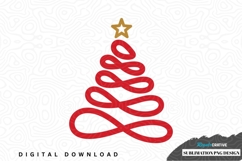 Minimalist christmas tree sublimation png design Product Image 1