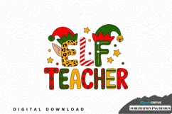Elf teacher sublimation png design Product Image 1