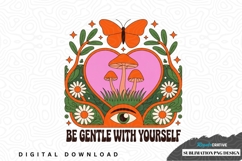 Retro nature self-love sublimation png design Product Image 1