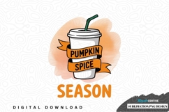 Pumpkin spice season sublimation png design Product Image 1