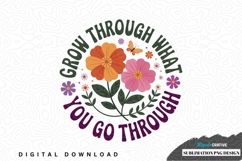Inspirational flower sublimation png design Product Image 1