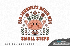 Big journeys begin with small steps - sublimation png design Product Image 1
