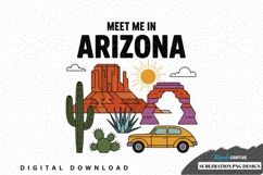 Meet me in arizona sublimation png design Product Image 1