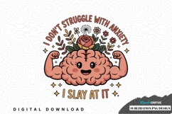 I don't struggle with anxiety - sublimation png design Product Image 1