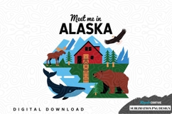 Meet me in alaska sublimation png design Product Image 1