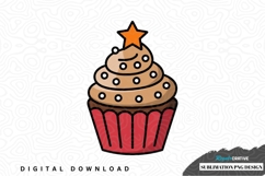 Delicious cupcake sublimation png design Product Image 1